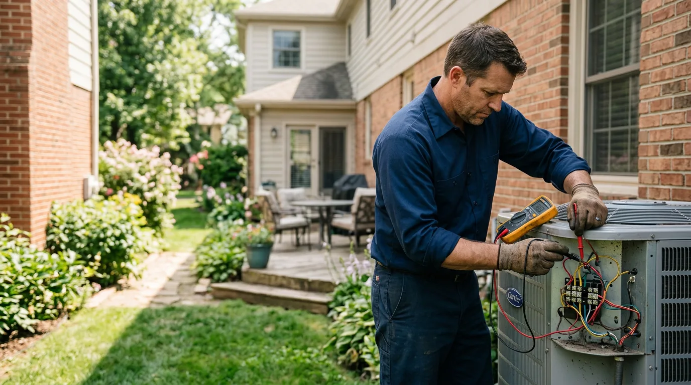 HVAC technician working near Treece, KS